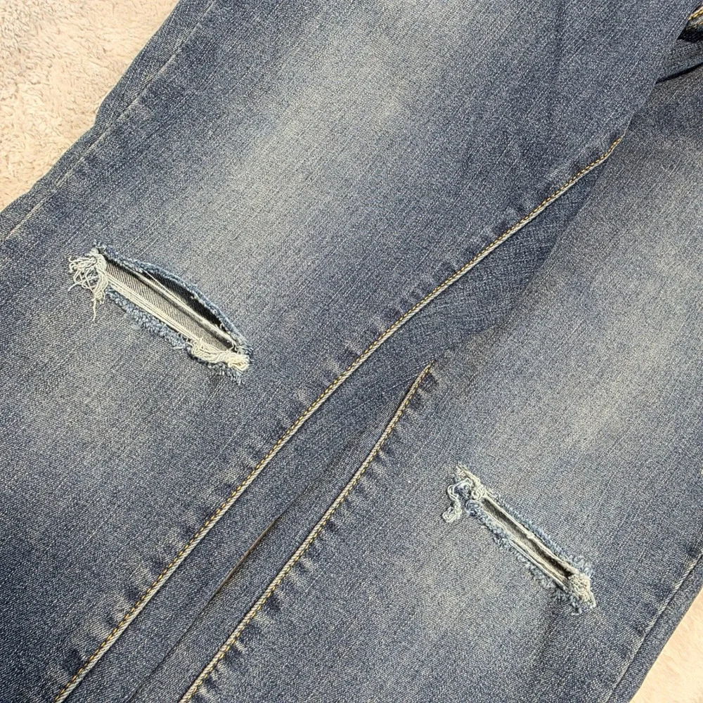 Levi's Women 18W M Blue 720 High‎ Rise Pants Super Skinny Distressed Jeans
